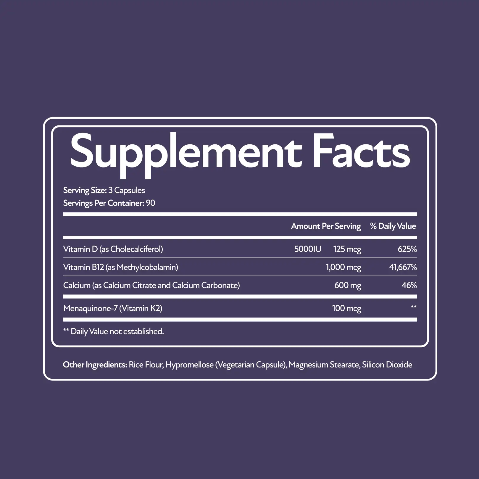 Calcium [with D3+K2 and B12]