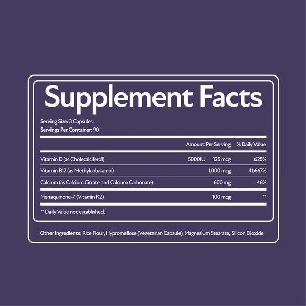 Calcium [with D3+K2 and B12]